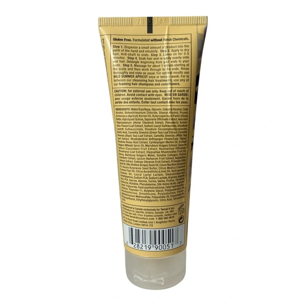 Tweakd by Nature Wild Summer Apricot Cleansing Hair Treatment 3 Oz NEW SEALED